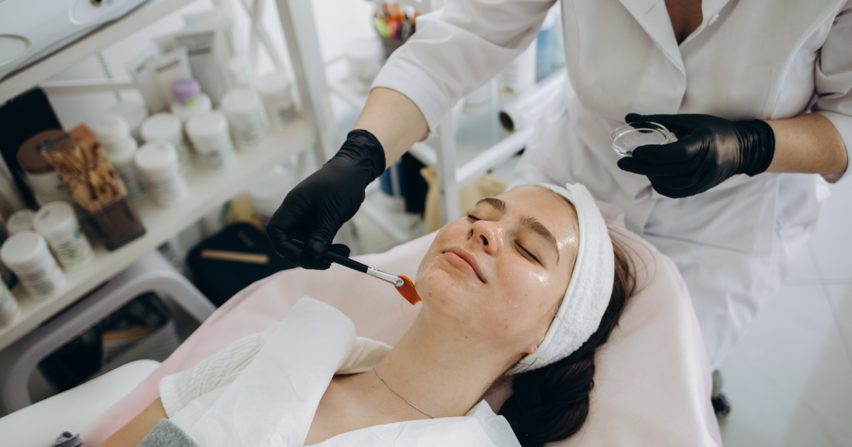 Women receiving Chemical Peel treatment in Cranston, RI